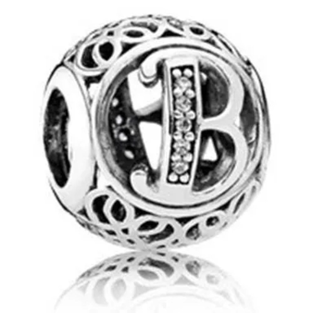 Pandora Silver Initial Charm Bead